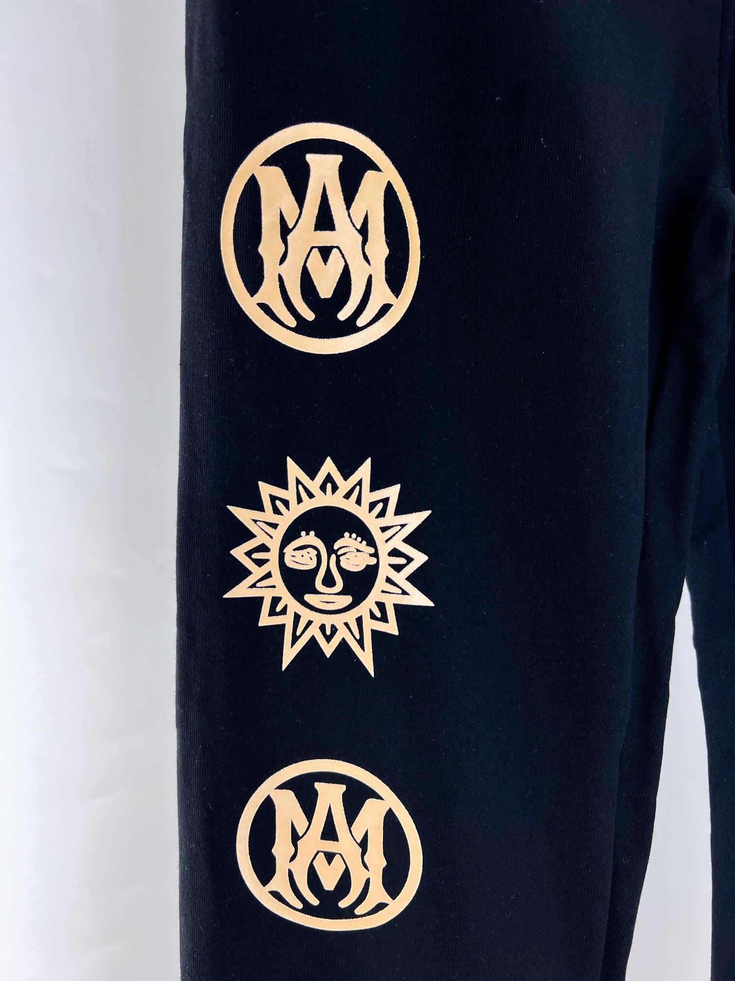Amiri Men's Black Cotton Sweatpants with Moon and Sun Graphic Print 7 i1681187080 1170 5