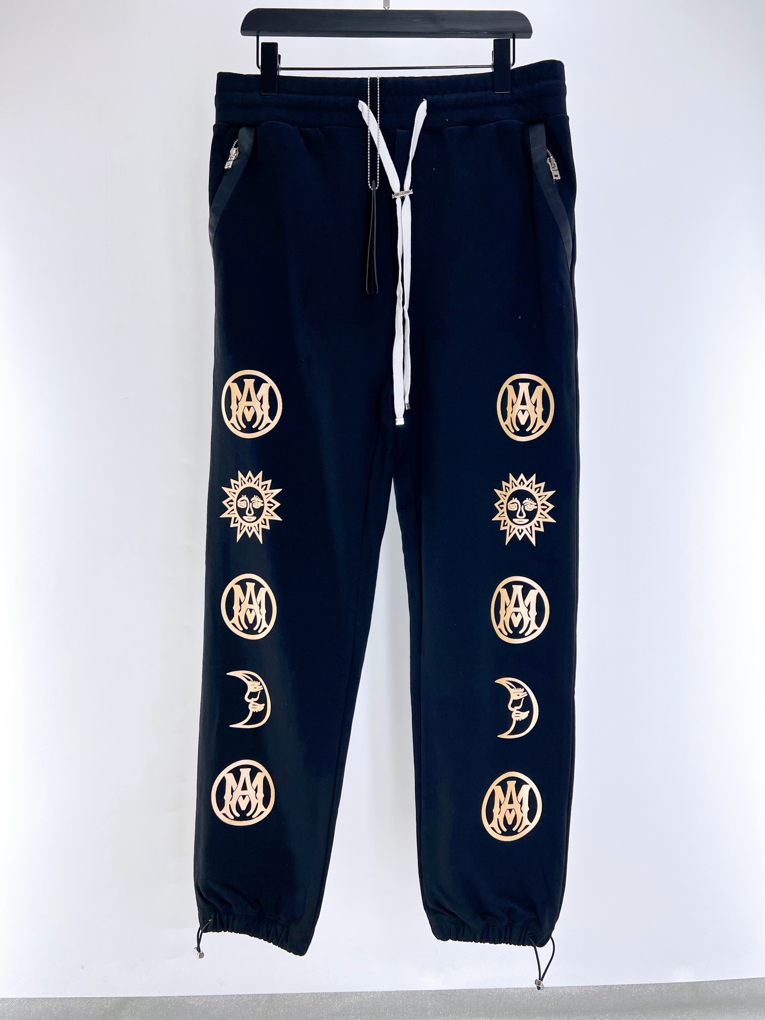 Amiri Men's Black Cotton Sweatpants with Moon and Sun Graphic Print 2 i1681187080 1265 0