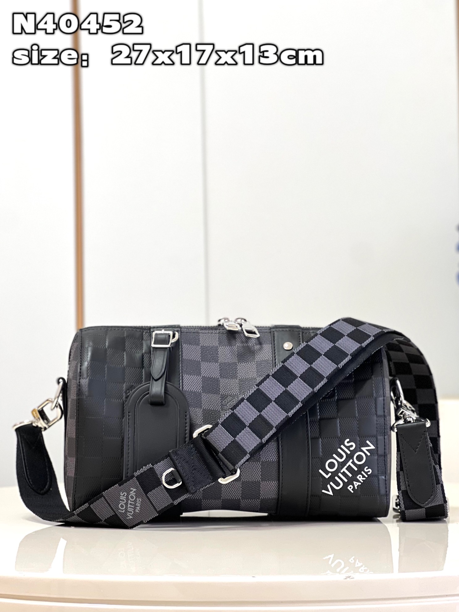 Louis Vuitton LV Keepall Bags Handbags Damier Graphite Canvas City N40452