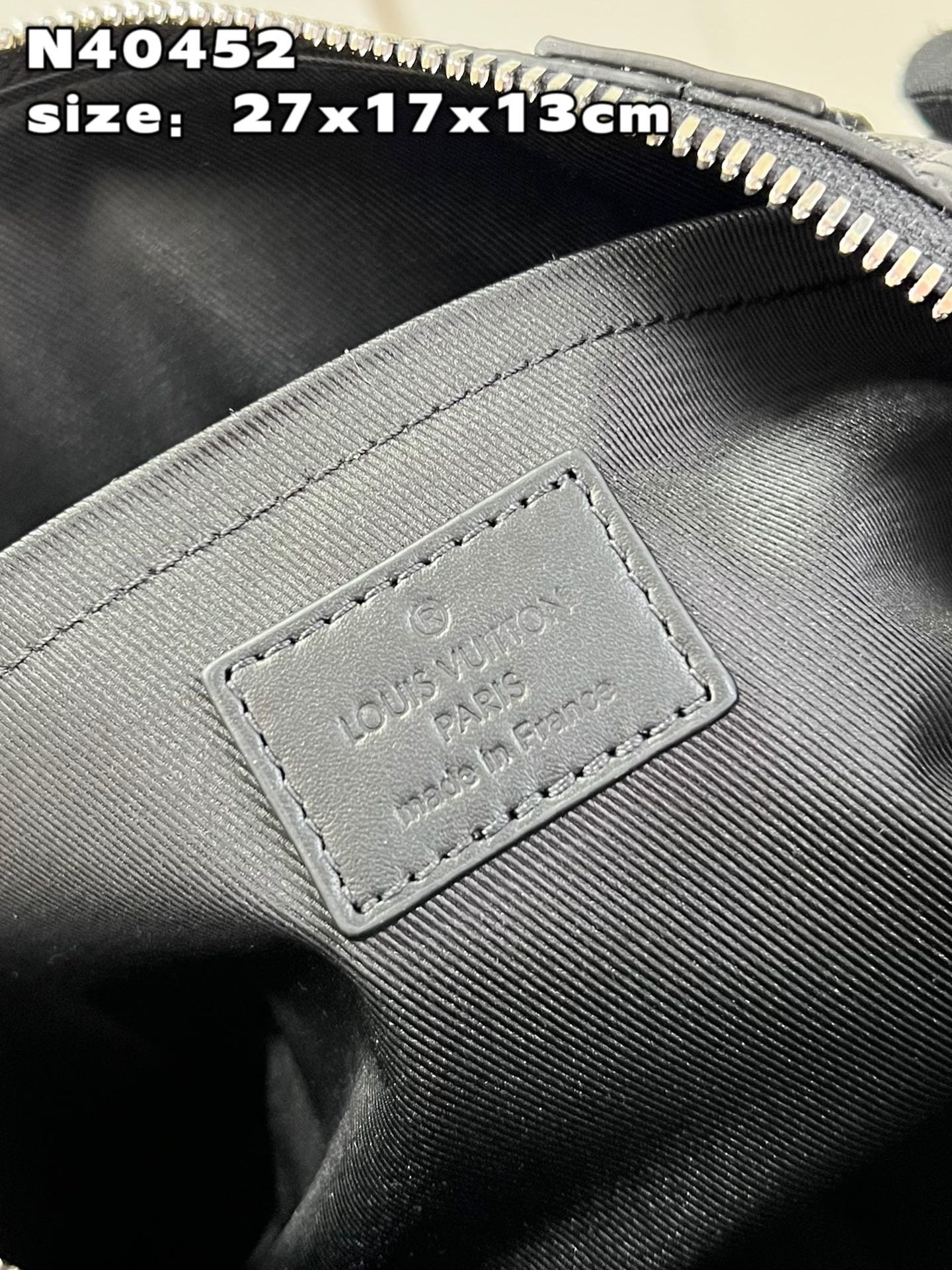 顶级原单N40452本款CityKeepall手袋拼合DamierInfini压纹皮革和DamierGr