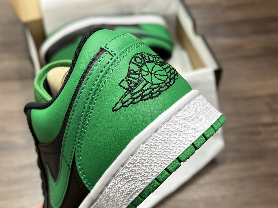 280 外贸版Air Jordan 1 Low 系列绿黑脚趾 553558-065
