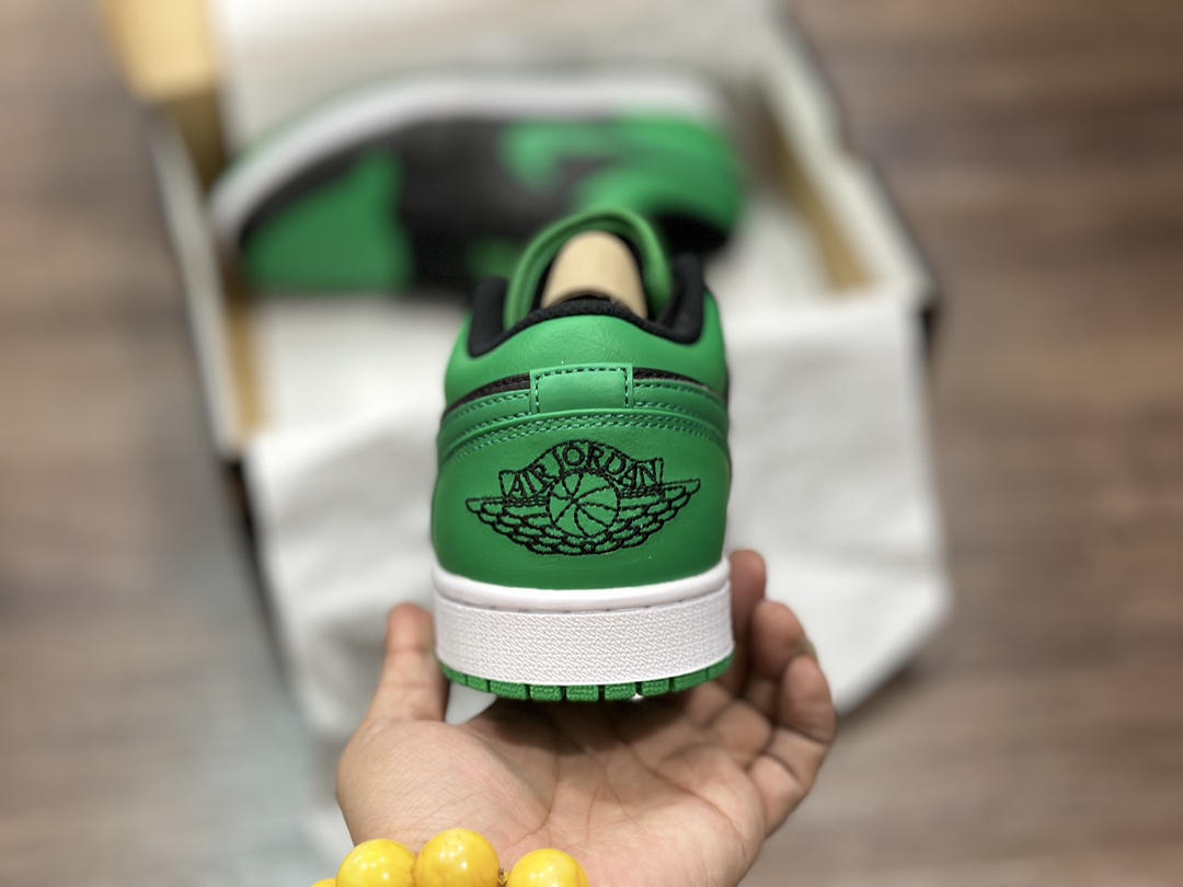 280 外贸版Air Jordan 1 Low 系列绿黑脚趾 553558-065