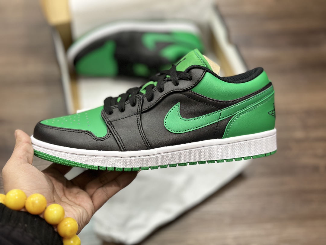 280 外贸版Air Jordan 1 Low 系列绿黑脚趾 553558-065