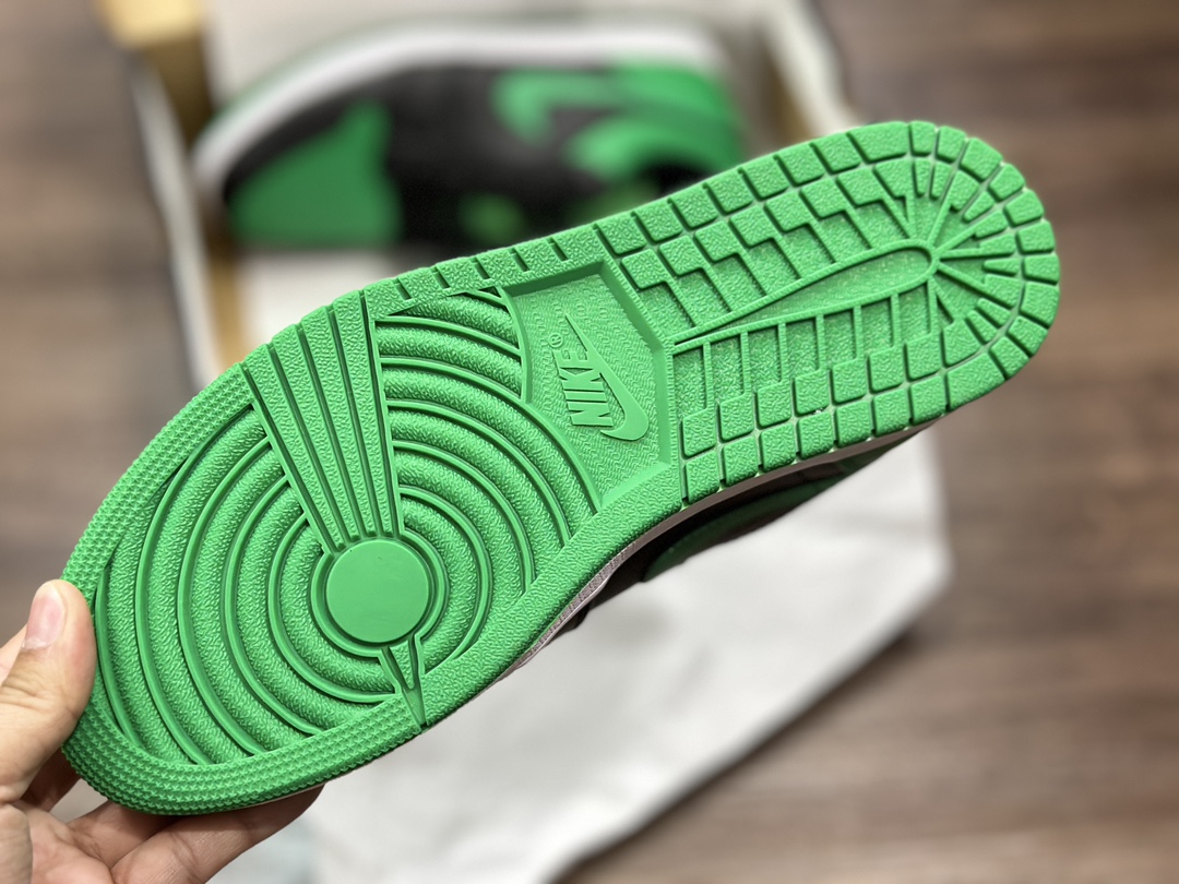 280 外贸版Air Jordan 1 Low 系列绿黑脚趾 553558-065