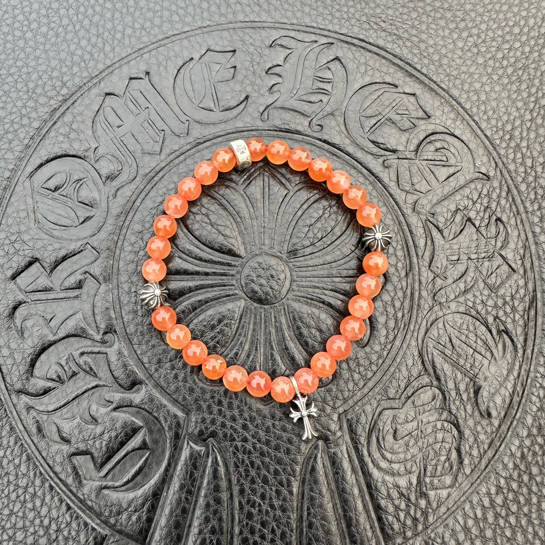 Silver bead bracelet