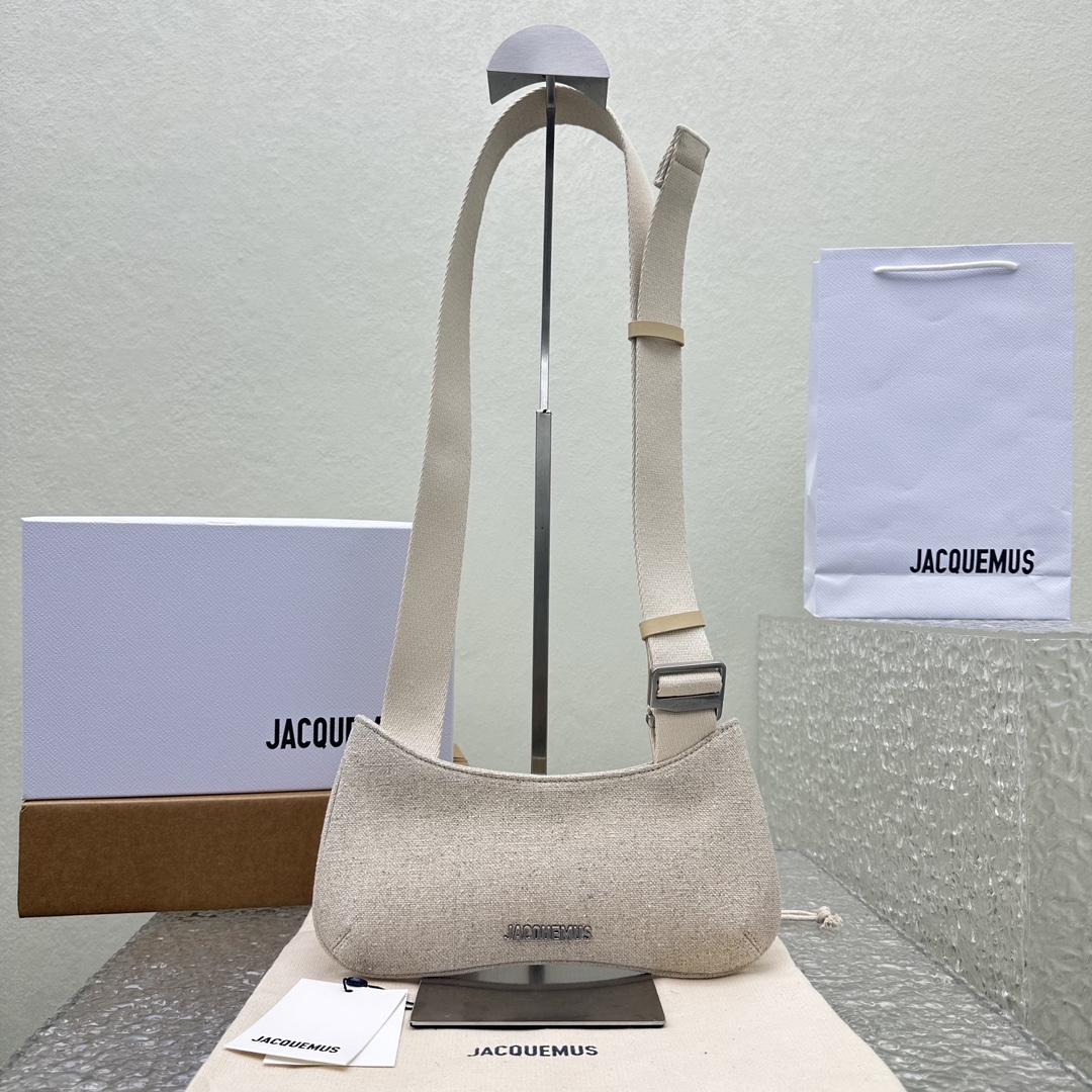 Jacquemus Crossbody & Shoulder Bags Best Replica 1:1
 White Canvas Summer Collection