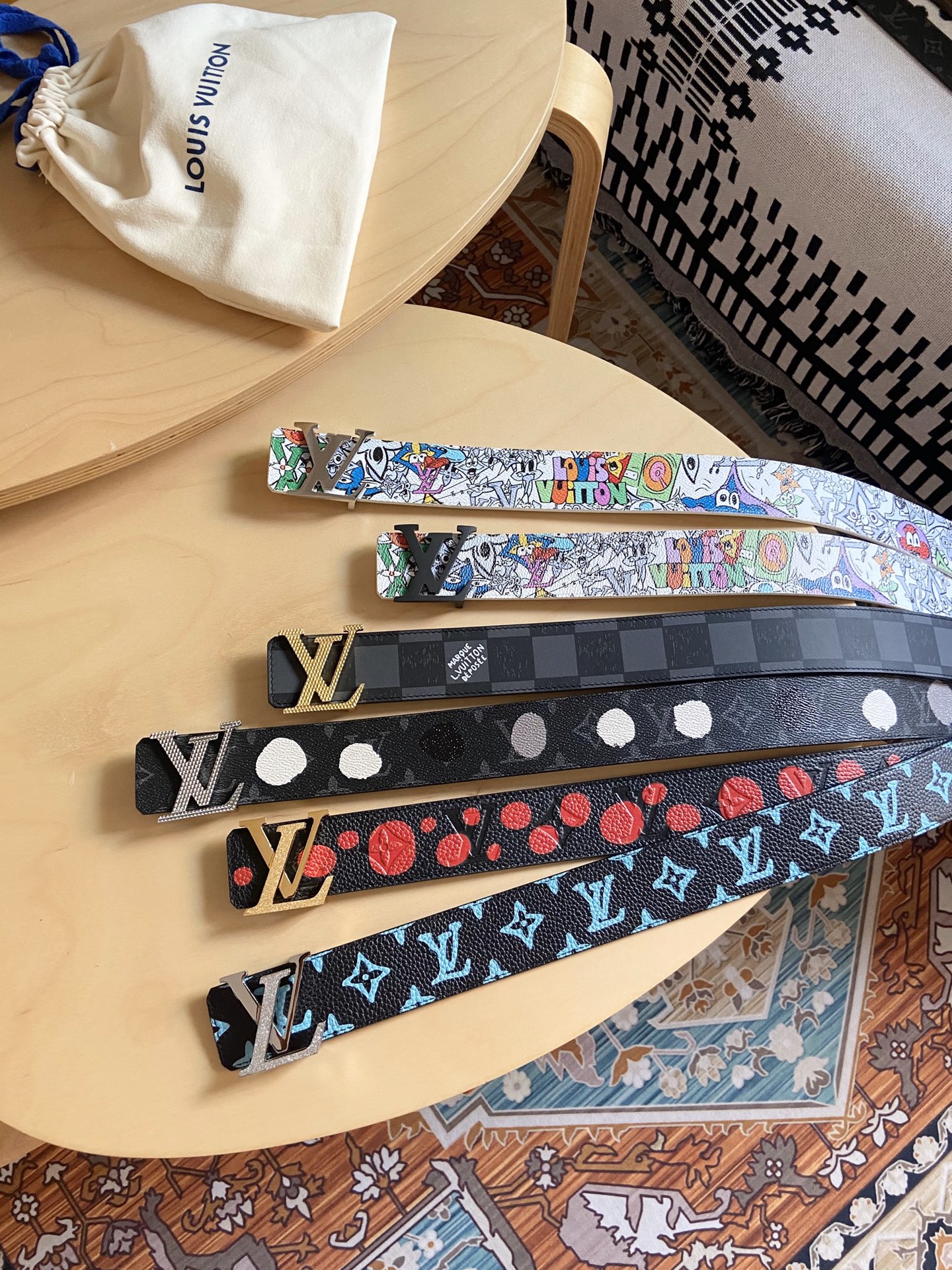 Louis Vuitton LV新品 男士双面腰带4.0cm