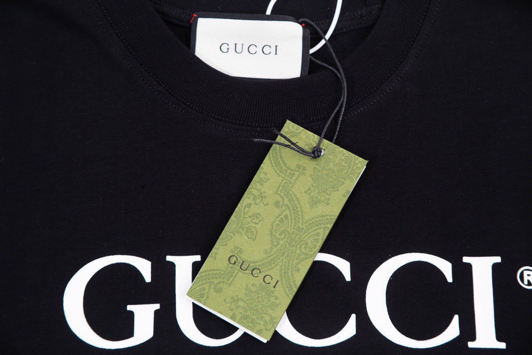 古驰/Gucci 春夏新款 经典横杆腰带圆领短袖T恤