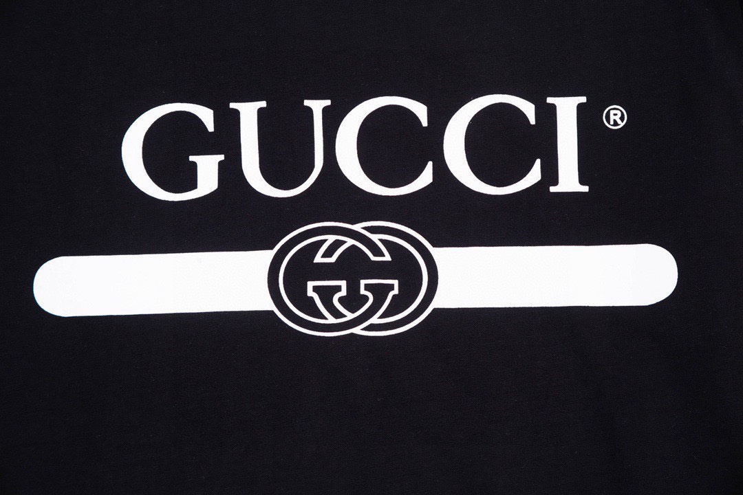 古驰/Gucci 春夏新款 经典横杆腰带圆领短袖T恤