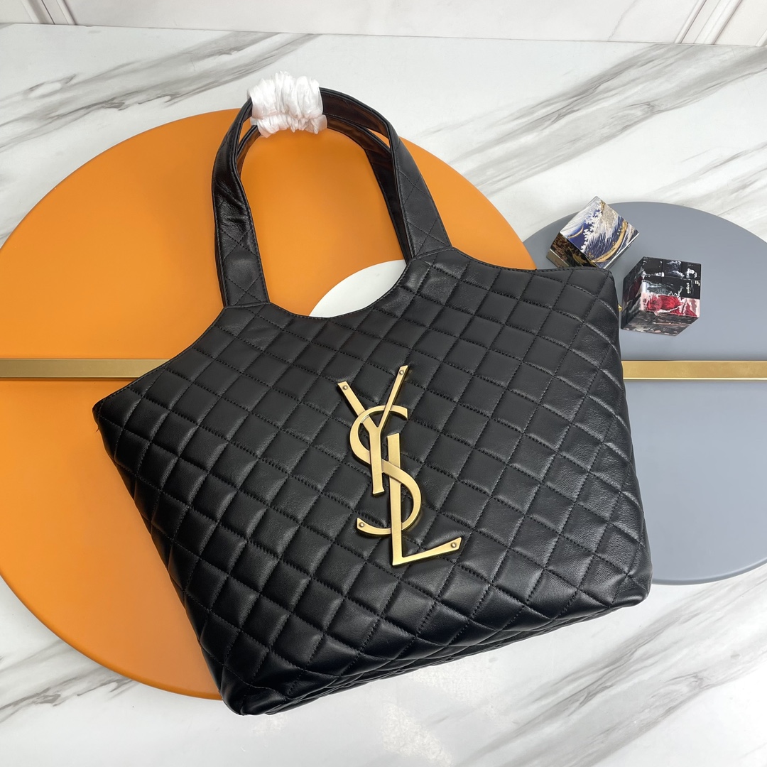 Yves Saint Laurent Handbags Tote Bags Lattice Unisex Spring/Summer Collection Vintage Y698651
