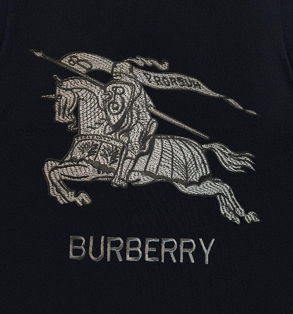 Burberry 巴宝莉BBR战马骑士大刺绣短袖T恤