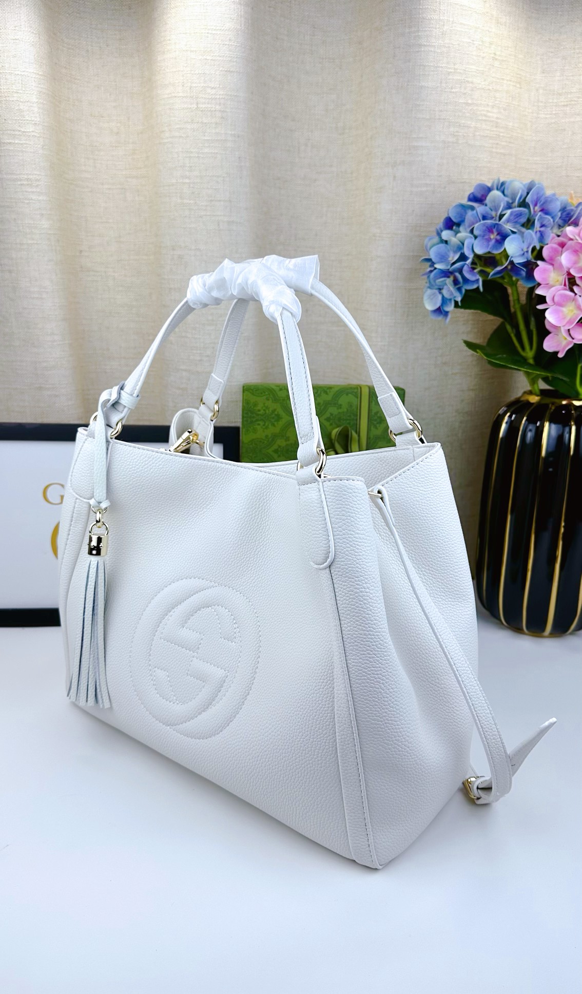 G家 经典款手提斜挎两用手袋 - 大气休闲のスタイル