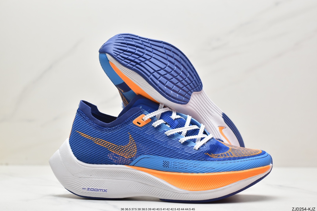 240 耐克Nike ZoomX Vaporfly Next% 马拉松跑步鞋鞋面使用了全新 Vaporweave 科技 FD0713-400