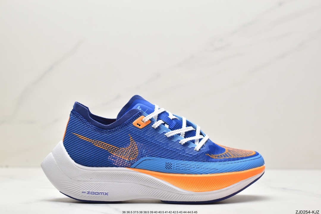 240 耐克Nike ZoomX Vaporfly Next% 马拉松跑步鞋鞋面使用了全新 Vaporweave 科技 FD0713-400