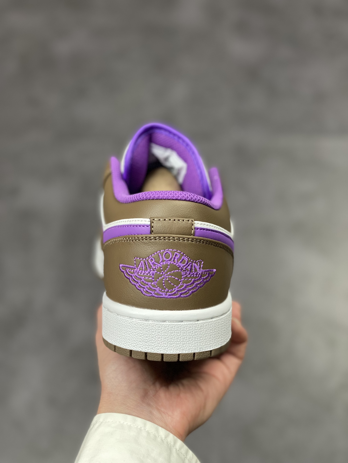 200 Air Jordan 1 Low 棕白紫脚趾 AJ1乔1低帮休闲板鞋 553558-215