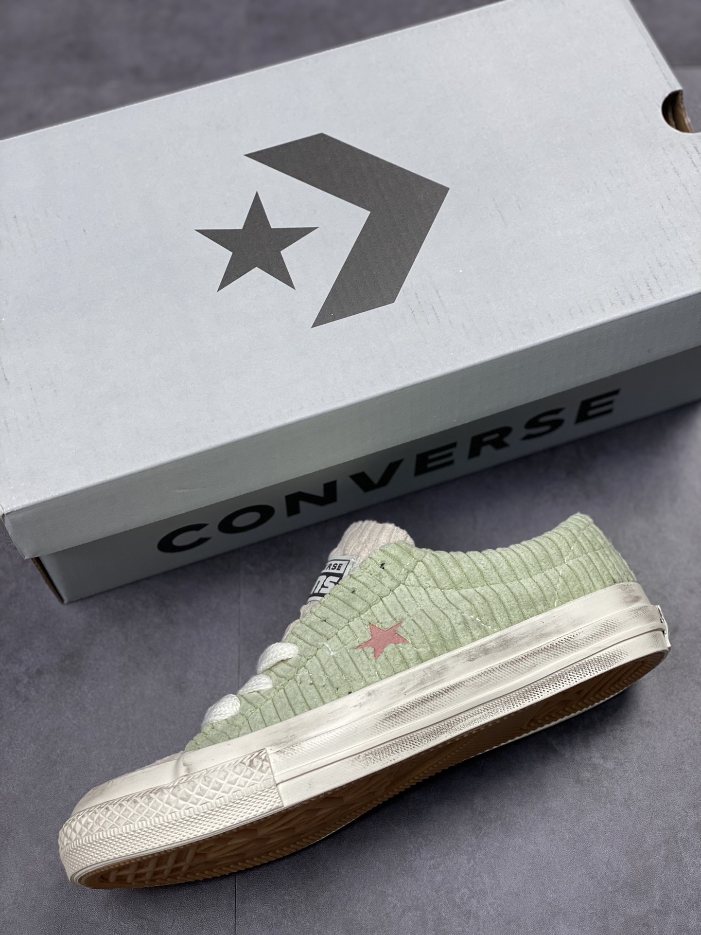 160 Converse One Star Pro OX 一星复古灯芯绒做旧低帮休闲板鞋A03755C