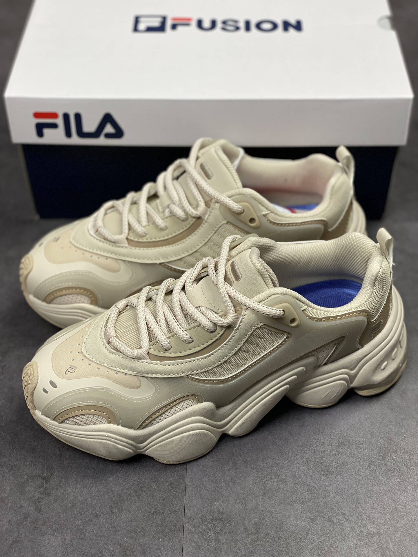 FILA FUSION tide brand daddy shoes thick bottom daddy shoes running shoes T12W311601FBF