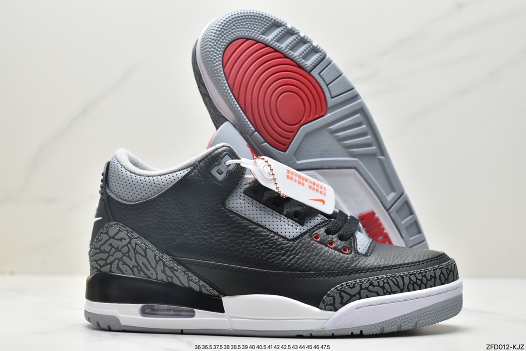 280 Air Jordan 3 Retro 全新批次 迈克尔·乔丹AJ3代中帮复古休闲运动文化篮球鞋854262-001