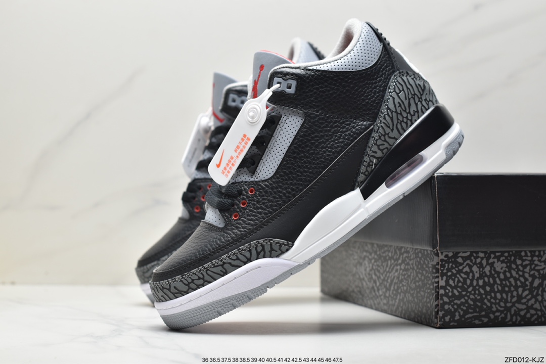 280 Air Jordan 3 Retro 全新批次 迈克尔·乔丹AJ3代中帮复古休闲运动文化篮球鞋854262-001