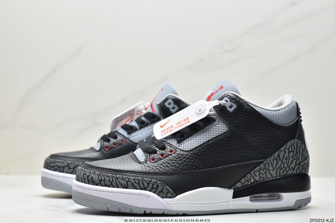 280 Air Jordan 3 Retro 全新批次 迈克尔·乔丹AJ3代中帮复古休闲运动文化篮球鞋854262-001