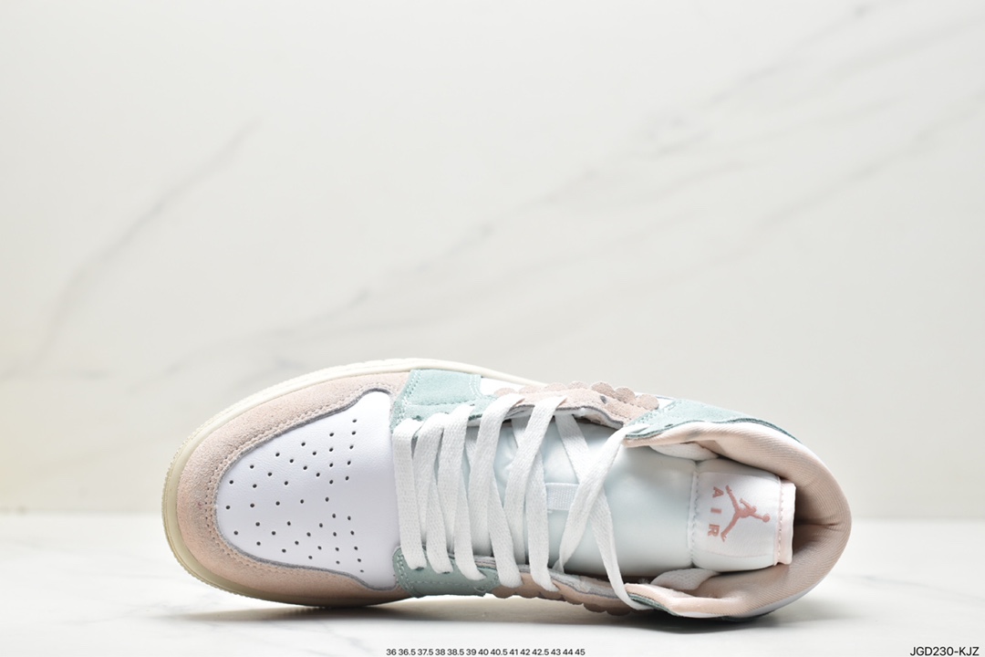 180 耐克Nike Air Jordan 1 Mid”Green Yellow”AJ1乔丹一代中帮经典复篮球鞋