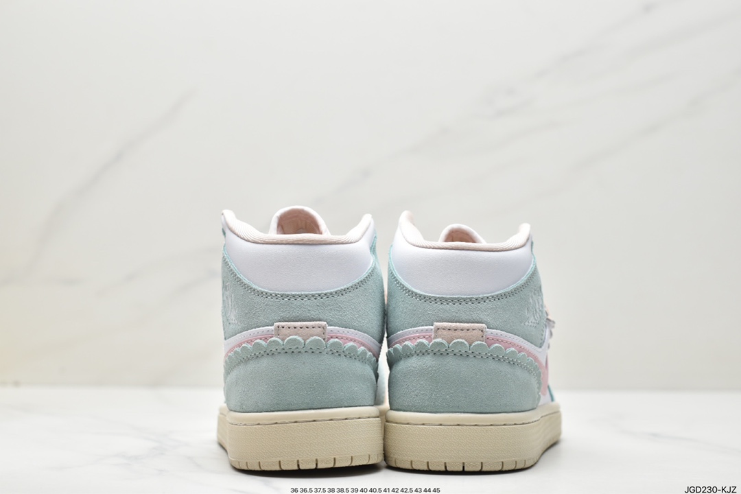 180 耐克Nike Air Jordan 1 Mid”Green Yellow”AJ1乔丹一代中帮经典复篮球鞋