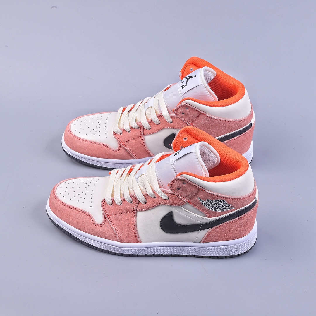 240 Air Jordan 1 Mid 水洗粉 当前市场最优版本 DV1336-800