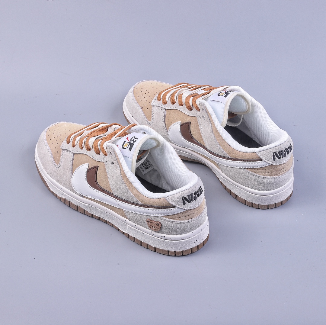 200 Nike SB Dunk Low SE 小熊饼干 棕白 双勾Swoosh 纯原大厂出品 DO9457-100