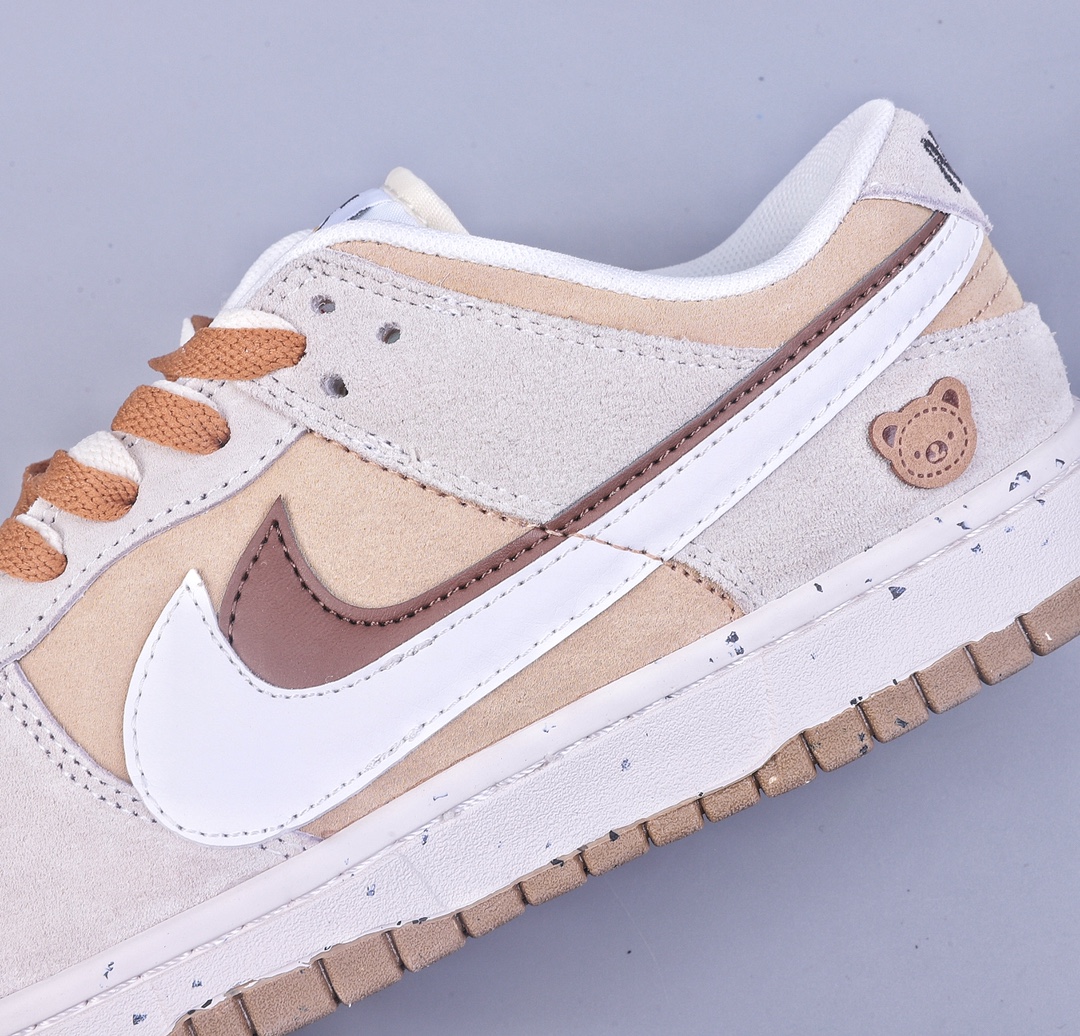 200 Nike SB Dunk Low SE 小熊饼干 棕白 双勾Swoosh 纯原大厂出品 DO9457-100
