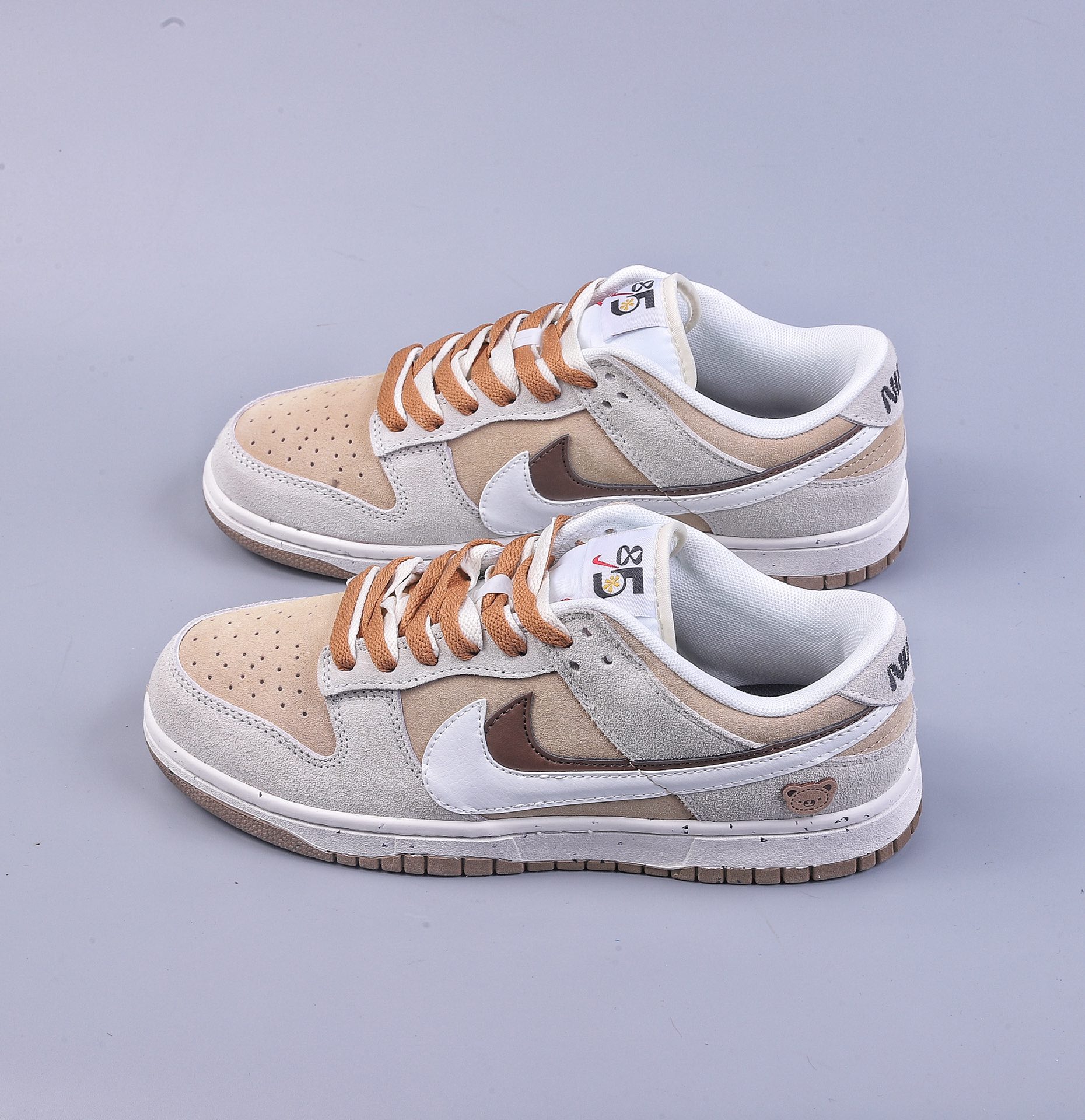 200 Nike SB Dunk Low SE 小熊饼干 棕白 双勾Swoosh 纯原大厂出品 DO9457-100