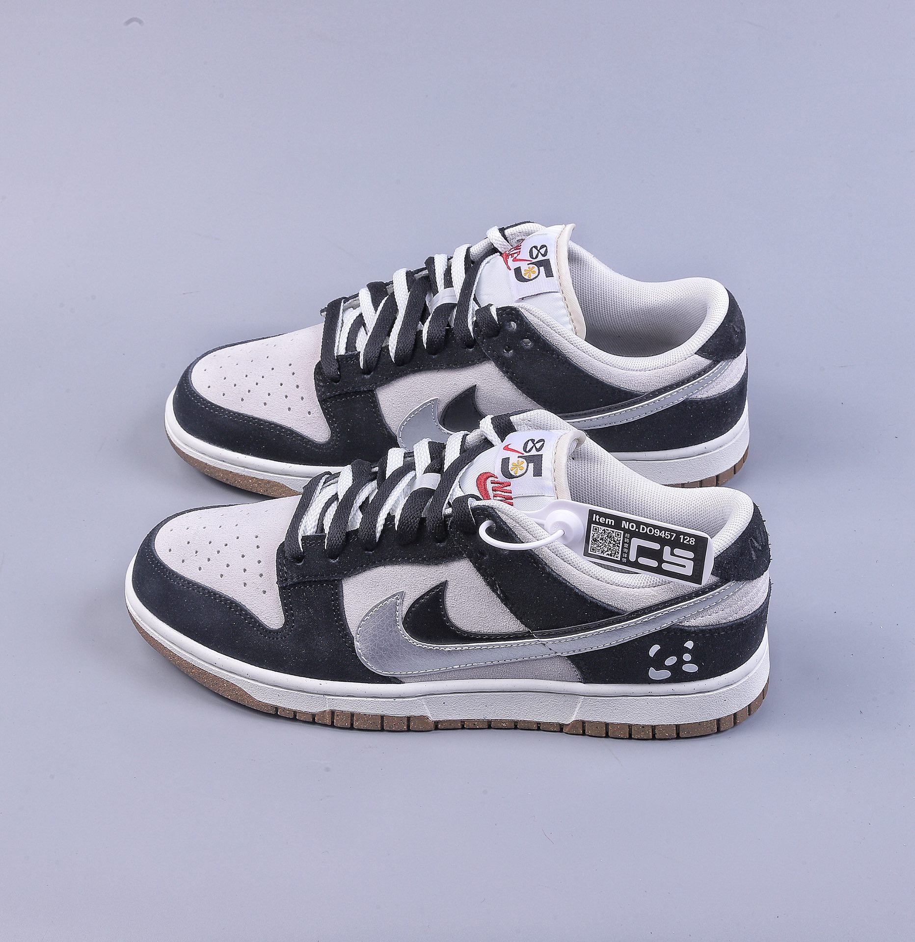220 CS Nike Dunk Low 黑白熊猫 双勾定制 DO9457-128