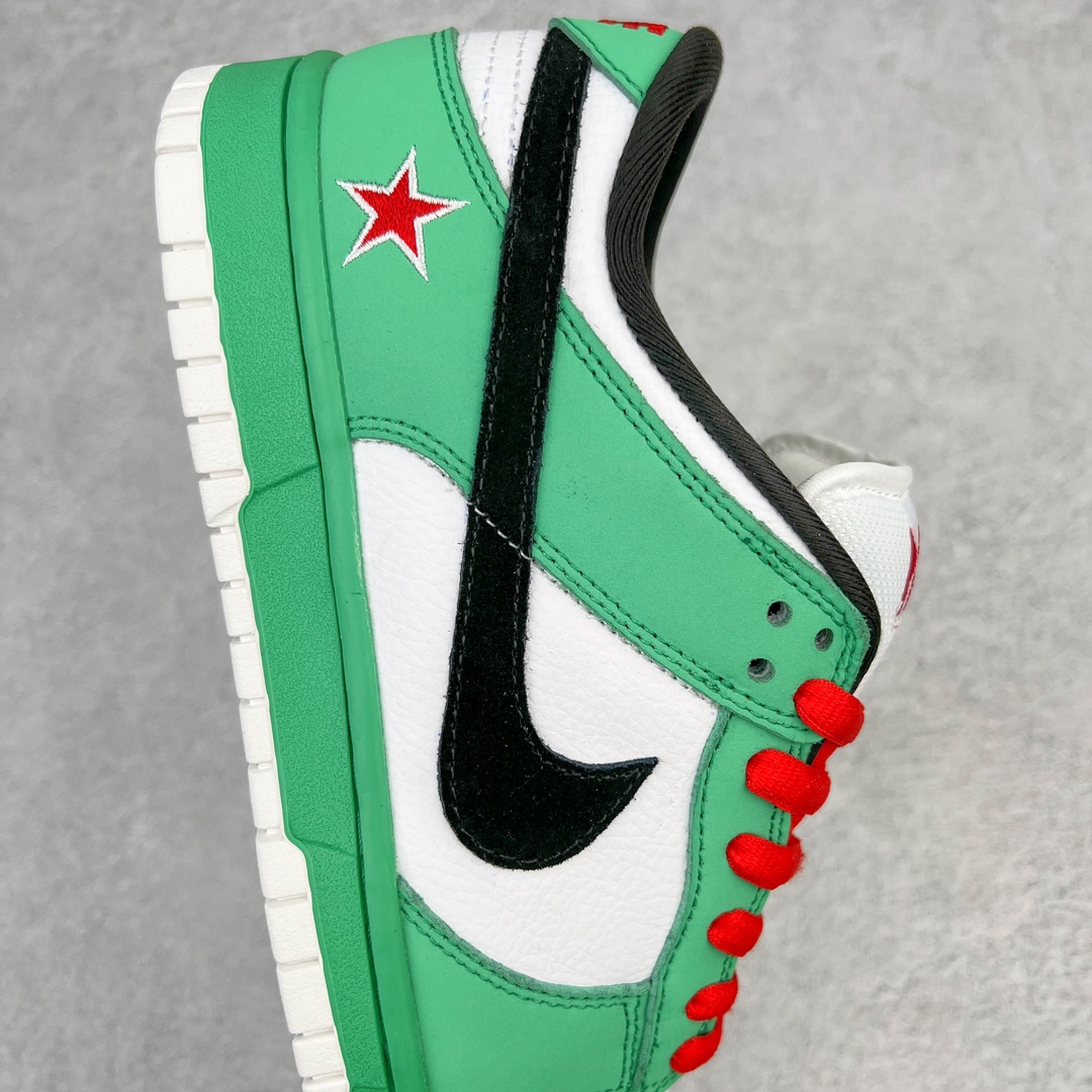 图片[6]-💰260 ＃CF纯原 NK SB Dunk Low Heineken 白绿喜力 304292-302 大厂出品 极力推荐 原装头层材料 独家版型蒸餾加工帶來的是更好的视觉和脚感体验大厂纯原品质出货 清洁度 电绣工艺 皮料切割干净无任何毛边 细节完美 尺码：39 40 40.5 41 42 42.5 43 44 44.5 45 编码：by3936030-运动鞋