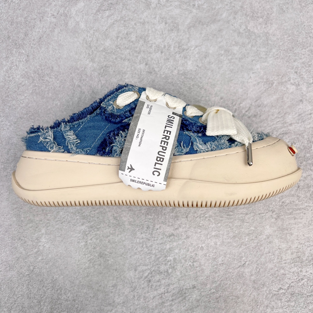 ＃开春福利 SMILEREPUBLIC檀健次同款经典新款起司猫低帮开口笑厚底帆布鞋 新晋街头鞋履品牌SMILEREPUBLIC Canvas 系列 以 SMILE 为灵感来源 捕捉潮流 主打柔软的帆布设计 有裁切的羊毛流苏与独特编织技艺 超软水染牛皮内里 注塑成型鞋垫 4cm厘米外增高效果橡胶鞋底 尺码：35 36 37 38 39 40 41 42 43 44-选品中心