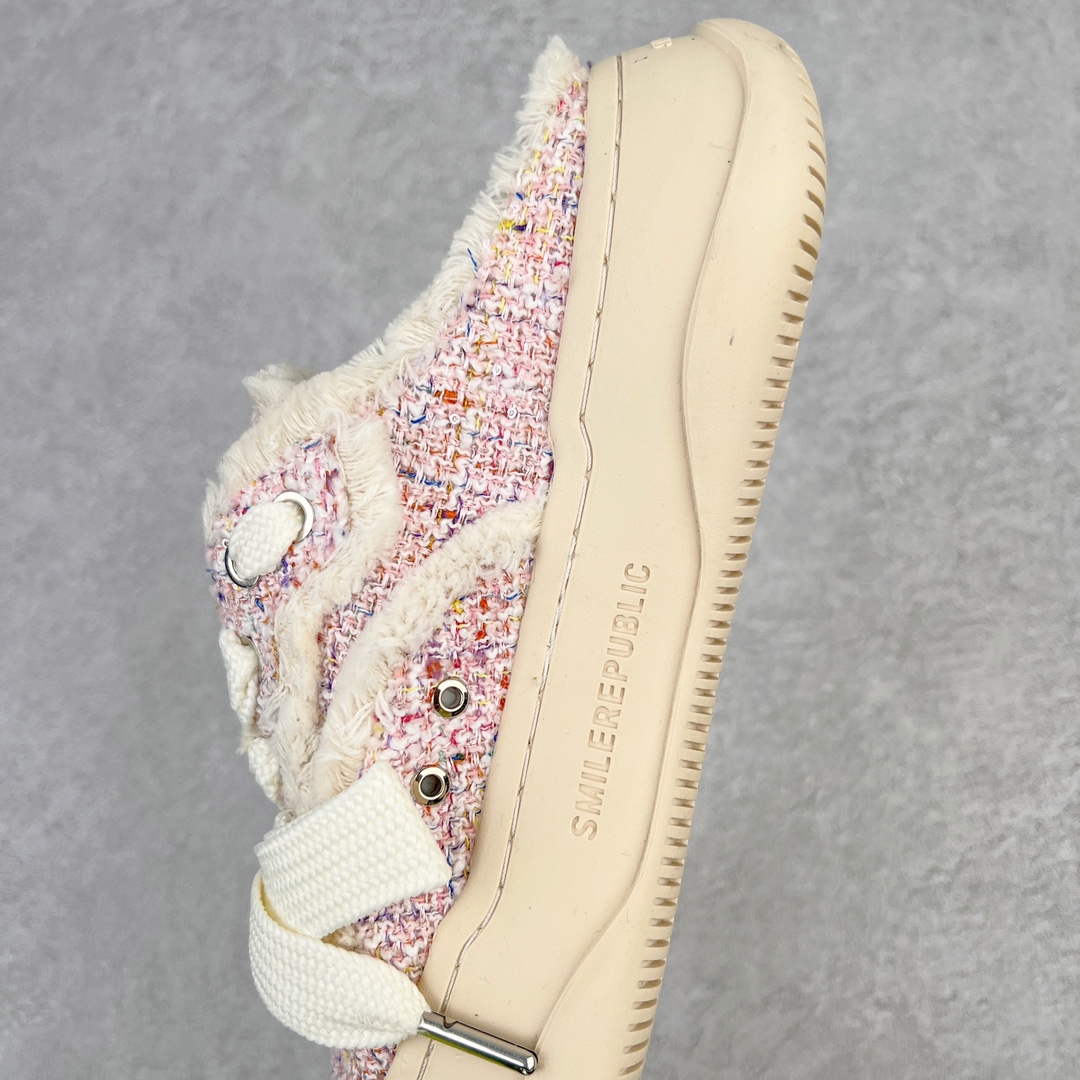 图片[7]-＃开春福利 SMILEREPUBLIC檀健次同款经典新款起司猫低帮开口笑厚底帆布鞋 新晋街头鞋履品牌SMILEREPUBLIC Canvas 系列 以 SMILE 为灵感来源 捕捉潮流 主打柔软的帆布设计 有裁切的羊毛流苏与独特编织技艺 超软水染牛皮内里 注塑成型鞋垫 4cm厘米外增高效果橡胶鞋底 尺码：35 36 37 38 39 40 41 42 43 44-选品中心