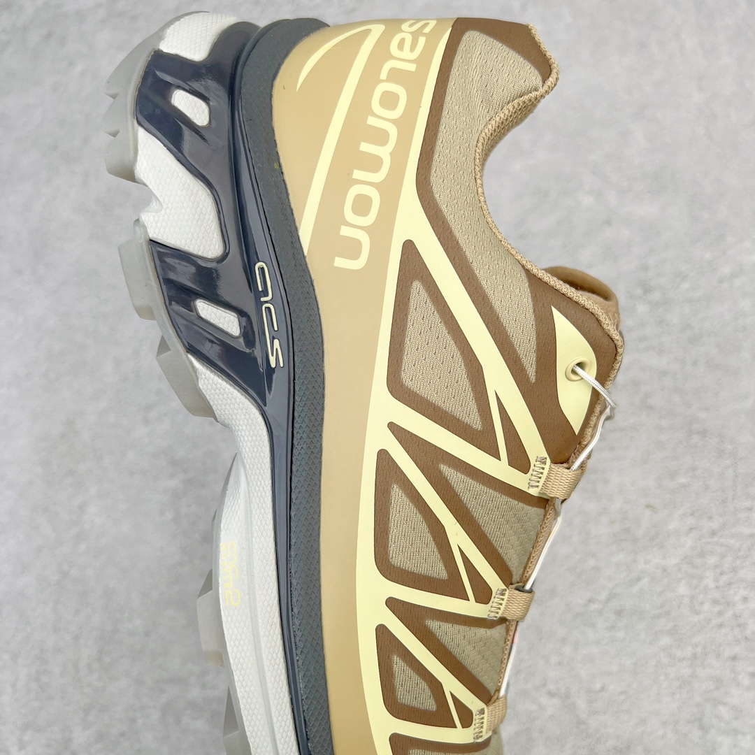 图片[6]-＃绿X/GX 纯原福利 Salomon XT-6 萨洛蒙复古潮流户外机能登山跑鞋 纯原外贸平台特供订单 耗时半年巨作 全套原纸板楦头开发 原厂特供网布配套加持 确保原汁原味 完美呈现版型 原档数据独家私模五层组合大底 男女鞋同步官方开发至46.5 原装Ortholite轻量化鞋垫 中底布带钢印编号 原厂TPU锁扣 进口港宝加持 后跟自然饱满 还原公司包裹性 鞋面以“锯齿”状的包裹系统呈现 在基色底之下加入了各种色点缀 将公司的最新技术和时尚前卫的造型融入耐用的长跑款式中 鞋面由 TPU 薄膜制成 并焊接在高耐磨网眼上 使其既时尚又坚固 由 ACS底盘支撑 可增强稳定性和支撑力 以及由橡胶凸耳 Contragrip外底覆盖的 EVA 缓冲中底 旨在应对崎岖的地形 鞋舌上的彩色Salomon 标签、Quicklace 系统以及鞋头、鞋舌和鞋跟上的附加品牌使细节更加完美 让穿着者可以轻松驾驭户外与通勤下的任何运动生活场景 无缝鞋身户外随意纵横 颜值与脚感兼备 出街通勤 绝对非常吸睛 你值得拥有 尺码：36 36.5 37.5 38 38.5 39 40 40.5 41 42 42.5 43 44 44.5 45 46 46.5 注意：偏小1码-选品中心