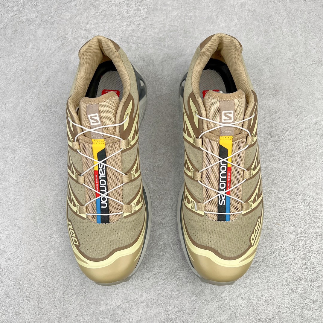 图片[2]-＃绿X/GX 纯原福利 Salomon XT-6 萨洛蒙复古潮流户外机能登山跑鞋 纯原外贸平台特供订单 耗时半年巨作 全套原纸板楦头开发 原厂特供网布配套加持 确保原汁原味 完美呈现版型 原档数据独家私模五层组合大底 男女鞋同步官方开发至46.5 原装Ortholite轻量化鞋垫 中底布带钢印编号 原厂TPU锁扣 进口港宝加持 后跟自然饱满 还原公司包裹性 鞋面以“锯齿”状的包裹系统呈现 在基色底之下加入了各种色点缀 将公司的最新技术和时尚前卫的造型融入耐用的长跑款式中 鞋面由 TPU 薄膜制成 并焊接在高耐磨网眼上 使其既时尚又坚固 由 ACS底盘支撑 可增强稳定性和支撑力 以及由橡胶凸耳 Contragrip外底覆盖的 EVA 缓冲中底 旨在应对崎岖的地形 鞋舌上的彩色Salomon 标签、Quicklace 系统以及鞋头、鞋舌和鞋跟上的附加品牌使细节更加完美 让穿着者可以轻松驾驭户外与通勤下的任何运动生活场景 无缝鞋身户外随意纵横 颜值与脚感兼备 出街通勤 绝对非常吸睛 你值得拥有 尺码：36 36.5 37.5 38 38.5 39 40 40.5 41 42 42.5 43 44 44.5 45 46 46.5 注意：偏小1码-选品中心