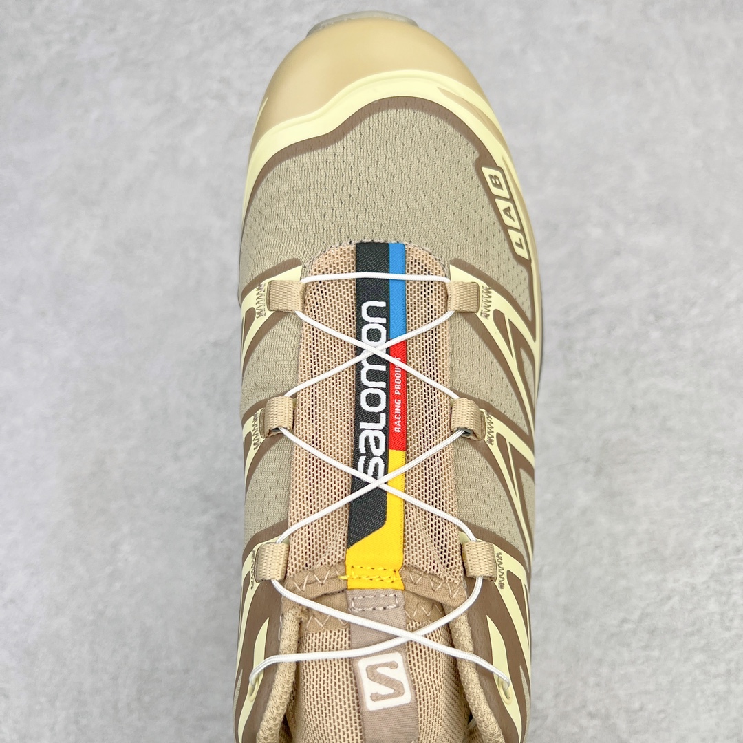 图片[4]-＃绿X/GX 纯原福利 Salomon XT-6 萨洛蒙复古潮流户外机能登山跑鞋 纯原外贸平台特供订单 耗时半年巨作 全套原纸板楦头开发 原厂特供网布配套加持 确保原汁原味 完美呈现版型 原档数据独家私模五层组合大底 男女鞋同步官方开发至46.5 原装Ortholite轻量化鞋垫 中底布带钢印编号 原厂TPU锁扣 进口港宝加持 后跟自然饱满 还原公司包裹性 鞋面以“锯齿”状的包裹系统呈现 在基色底之下加入了各种色点缀 将公司的最新技术和时尚前卫的造型融入耐用的长跑款式中 鞋面由 TPU 薄膜制成 并焊接在高耐磨网眼上 使其既时尚又坚固 由 ACS底盘支撑 可增强稳定性和支撑力 以及由橡胶凸耳 Contragrip外底覆盖的 EVA 缓冲中底 旨在应对崎岖的地形 鞋舌上的彩色Salomon 标签、Quicklace 系统以及鞋头、鞋舌和鞋跟上的附加品牌使细节更加完美 让穿着者可以轻松驾驭户外与通勤下的任何运动生活场景 无缝鞋身户外随意纵横 颜值与脚感兼备 出街通勤 绝对非常吸睛 你值得拥有 尺码：36 36.5 37.5 38 38.5 39 40 40.5 41 42 42.5 43 44 44.5 45 46 46.5 注意：偏小1码-选品中心