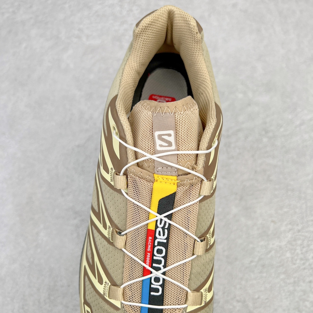 图片[5]-＃绿X/GX 纯原福利 Salomon XT-6 萨洛蒙复古潮流户外机能登山跑鞋 纯原外贸平台特供订单 耗时半年巨作 全套原纸板楦头开发 原厂特供网布配套加持 确保原汁原味 完美呈现版型 原档数据独家私模五层组合大底 男女鞋同步官方开发至46.5 原装Ortholite轻量化鞋垫 中底布带钢印编号 原厂TPU锁扣 进口港宝加持 后跟自然饱满 还原公司包裹性 鞋面以“锯齿”状的包裹系统呈现 在基色底之下加入了各种色点缀 将公司的最新技术和时尚前卫的造型融入耐用的长跑款式中 鞋面由 TPU 薄膜制成 并焊接在高耐磨网眼上 使其既时尚又坚固 由 ACS底盘支撑 可增强稳定性和支撑力 以及由橡胶凸耳 Contragrip外底覆盖的 EVA 缓冲中底 旨在应对崎岖的地形 鞋舌上的彩色Salomon 标签、Quicklace 系统以及鞋头、鞋舌和鞋跟上的附加品牌使细节更加完美 让穿着者可以轻松驾驭户外与通勤下的任何运动生活场景 无缝鞋身户外随意纵横 颜值与脚感兼备 出街通勤 绝对非常吸睛 你值得拥有 尺码：36 36.5 37.5 38 38.5 39 40 40.5 41 42 42.5 43 44 44.5 45 46 46.5 注意：偏小1码-选品中心