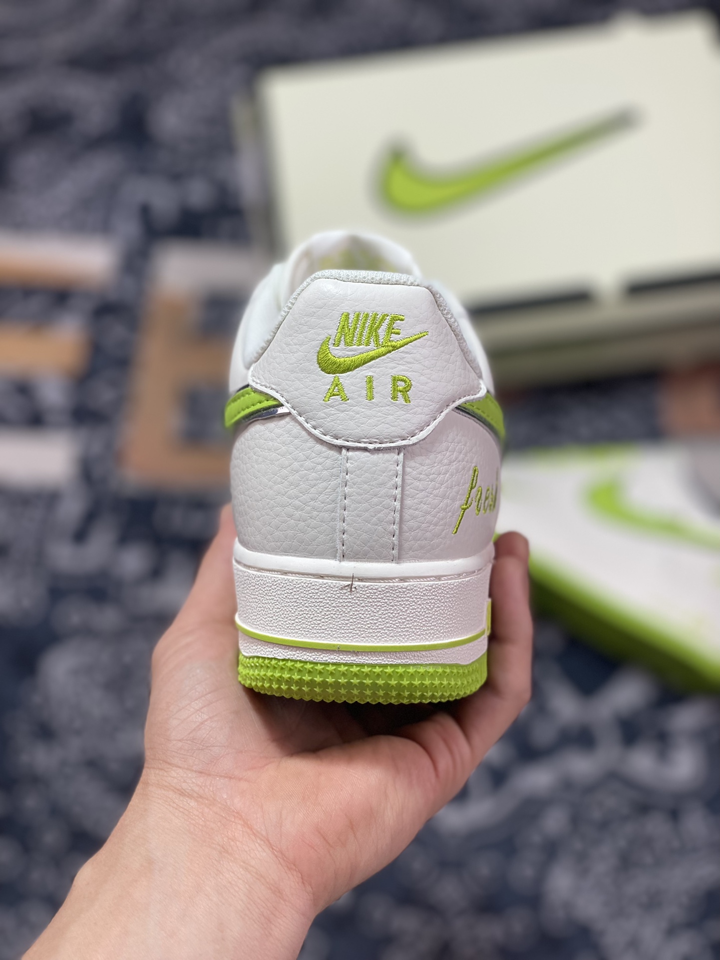 Nike Air Force 1'07 Low ”White/Apple Green/Silver” Air Force One Classic Low BM1996-088