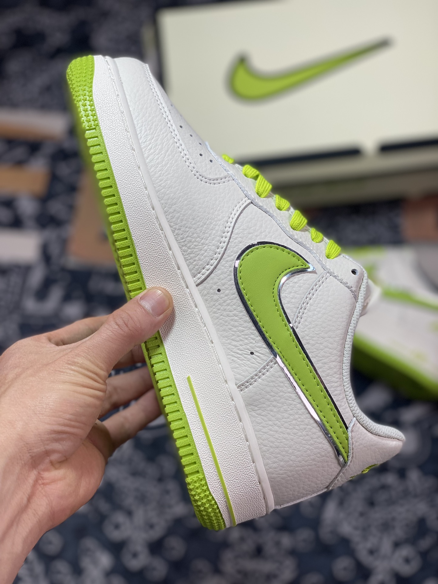 Nike Air Force 1'07 Low ”White/Apple Green/Silver” Air Force One Classic Low BM1996-088