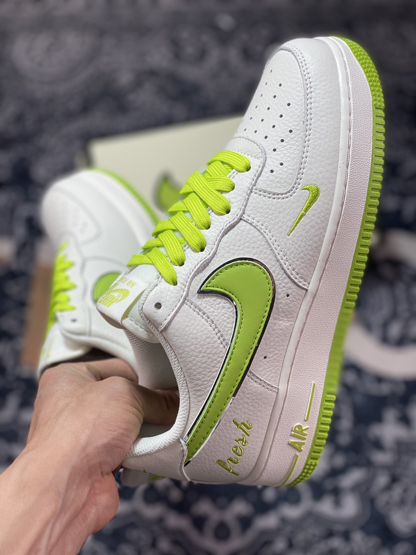 Nike Air Force 1'07 Low ”White/Apple Green/Silver” Air Force One Classic Low BM1996-088