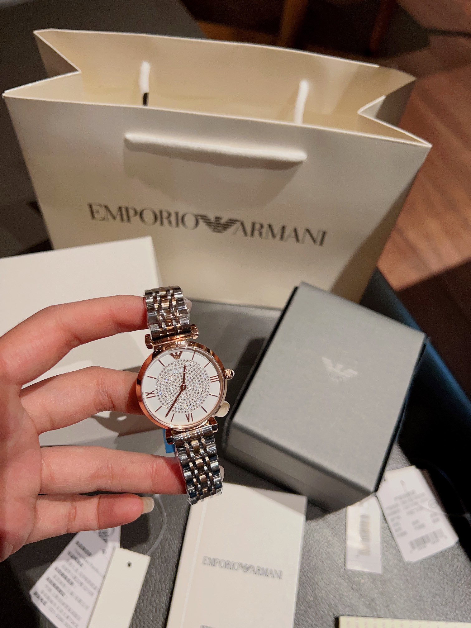 Stylish Zirconium Watch for Fashionable Women: High-Quality 32mm Steel with Super-Shiny Drill - 图片 3