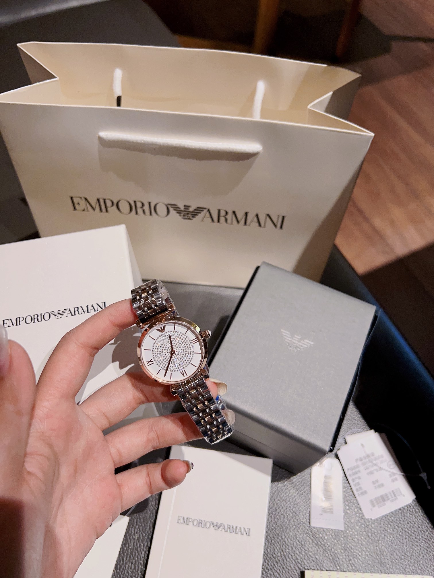 Stylish Zirconium Watch for Fashionable Women: High-Quality 32mm Steel with Super-Shiny Drill - 图片 5