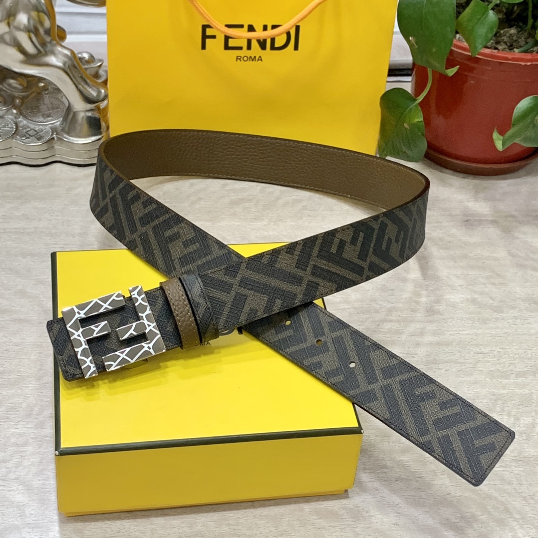 FENDI芬迪专柜同款宽4.0CM双