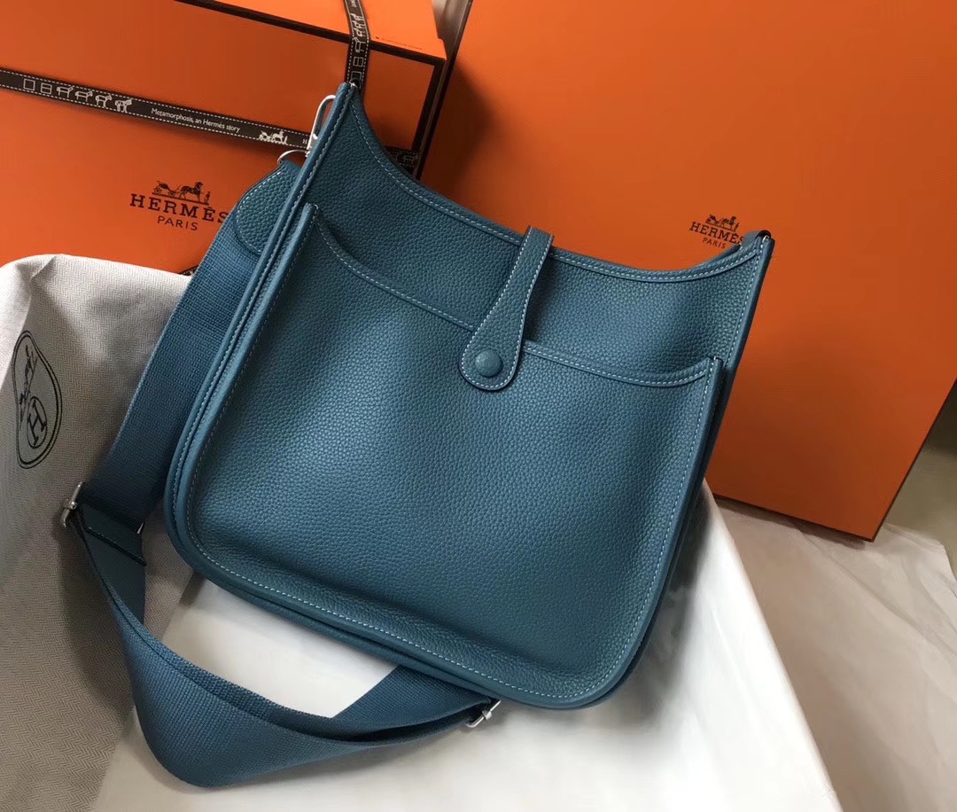 Hermès Evelyne 伊芙琳 28cm - Togoレザーの斑鸠灰