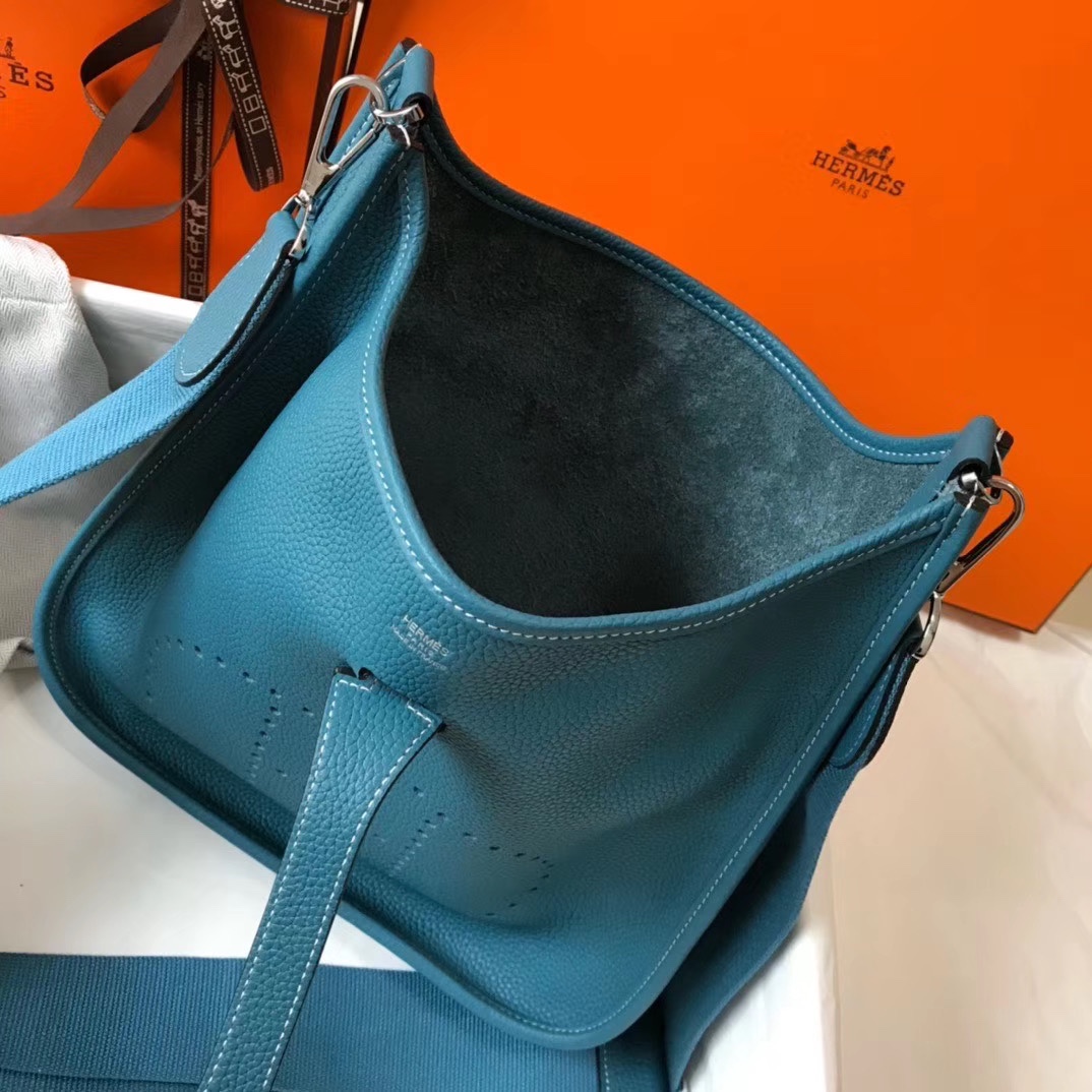 Hermès Evelyne 伊芙琳 28cm - Togoレザーの斑鸠灰