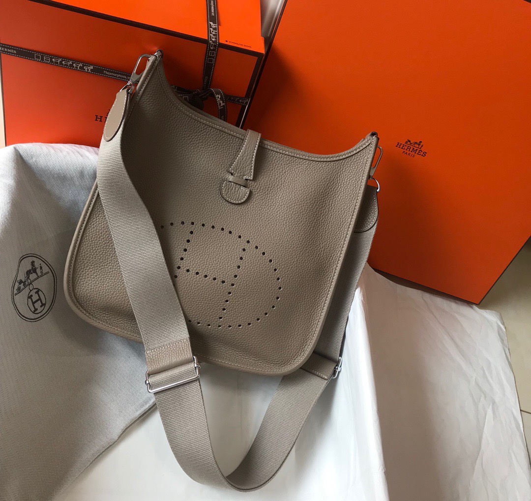Hermès Evelyne 斑鸠灰 28cm トートバッグ