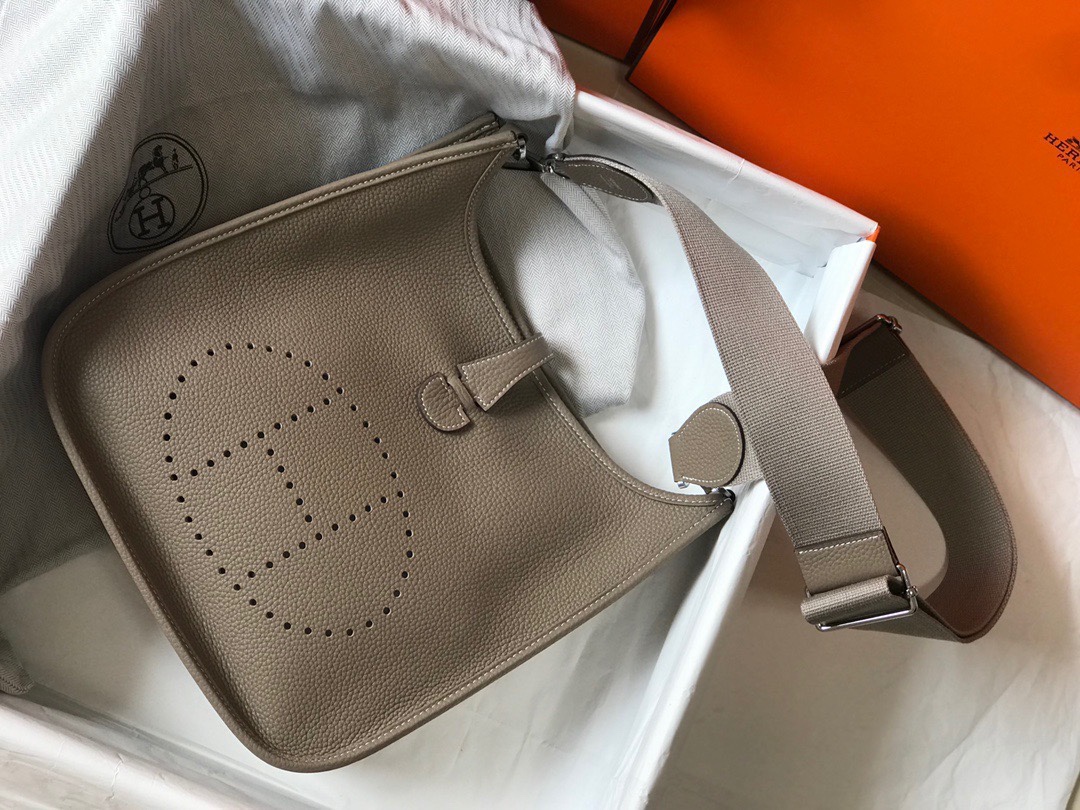 Hermès Evelyne 斑鸠灰 28cm トートバッグ