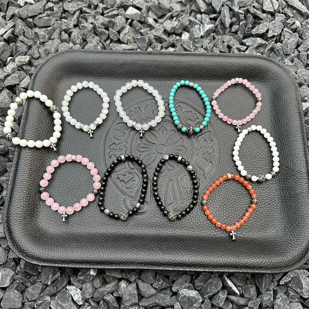 Silver bead bracelet