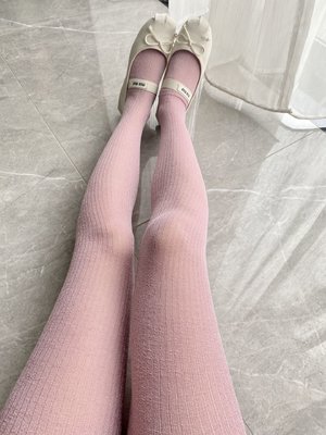 High Quality Replica Designer MiuMiu Sock- Pantyhose Blue Pink